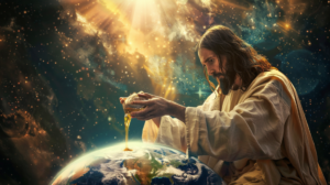 jesus derramando oleo santo, Óleo Santo de Jesus faz Milagres na França
